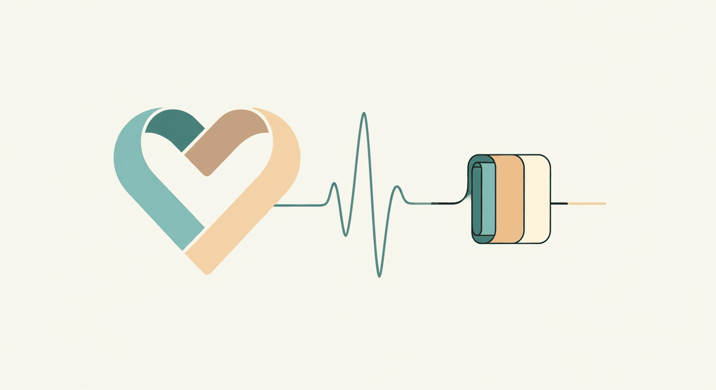 Smartphone displaying a blood pressure log with no dedicated account sign-in screen